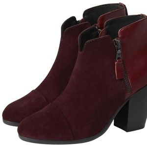 NIB Rag & Bone Margot Bordeaux Booties 8 8.5